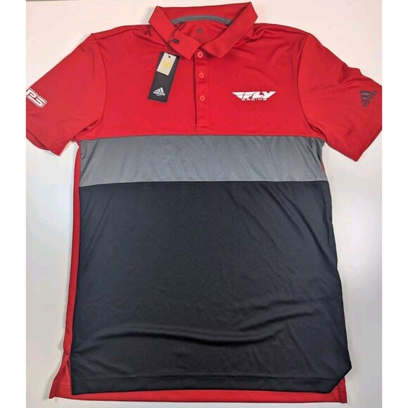 New With Tags Adidas Fly Racing Motocross Golf Polo Shirt Men's Size Small - Picture 1 of 11
